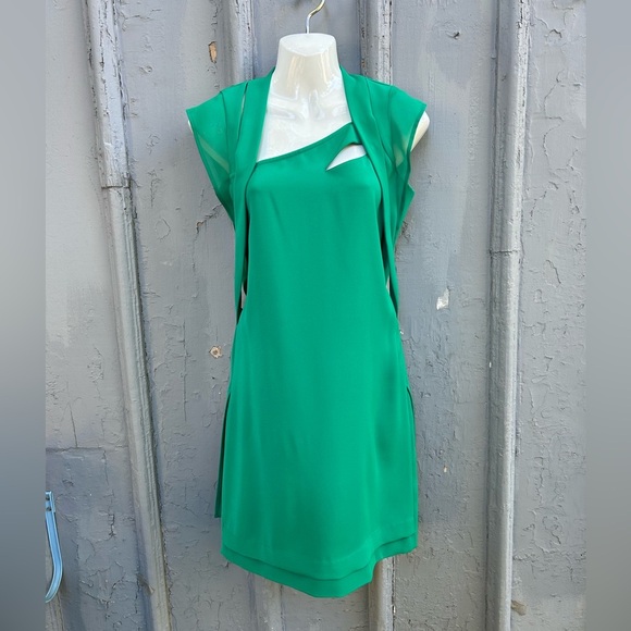 The Kooples Modernist Green Dress, size xxs - Picture 2 of 10